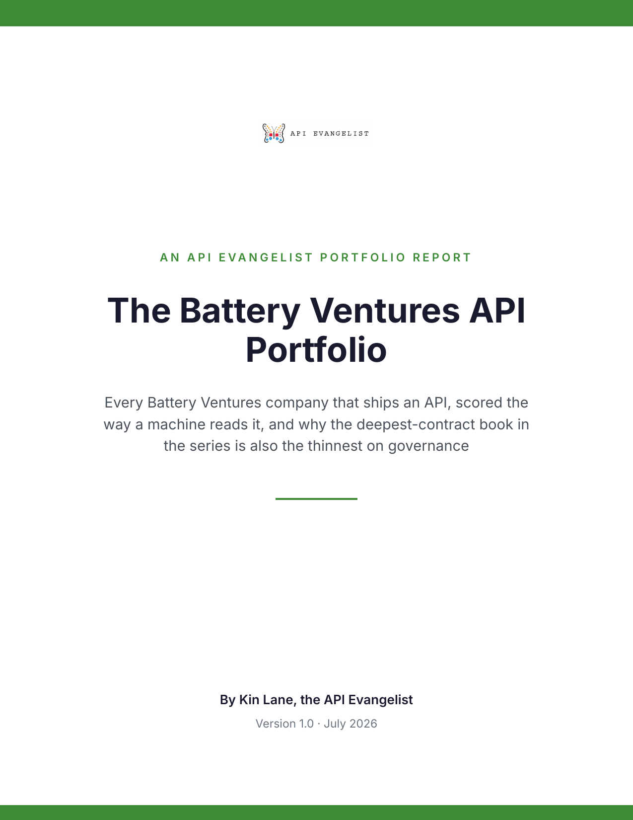 The Battery Ventures API Portfolio cover
