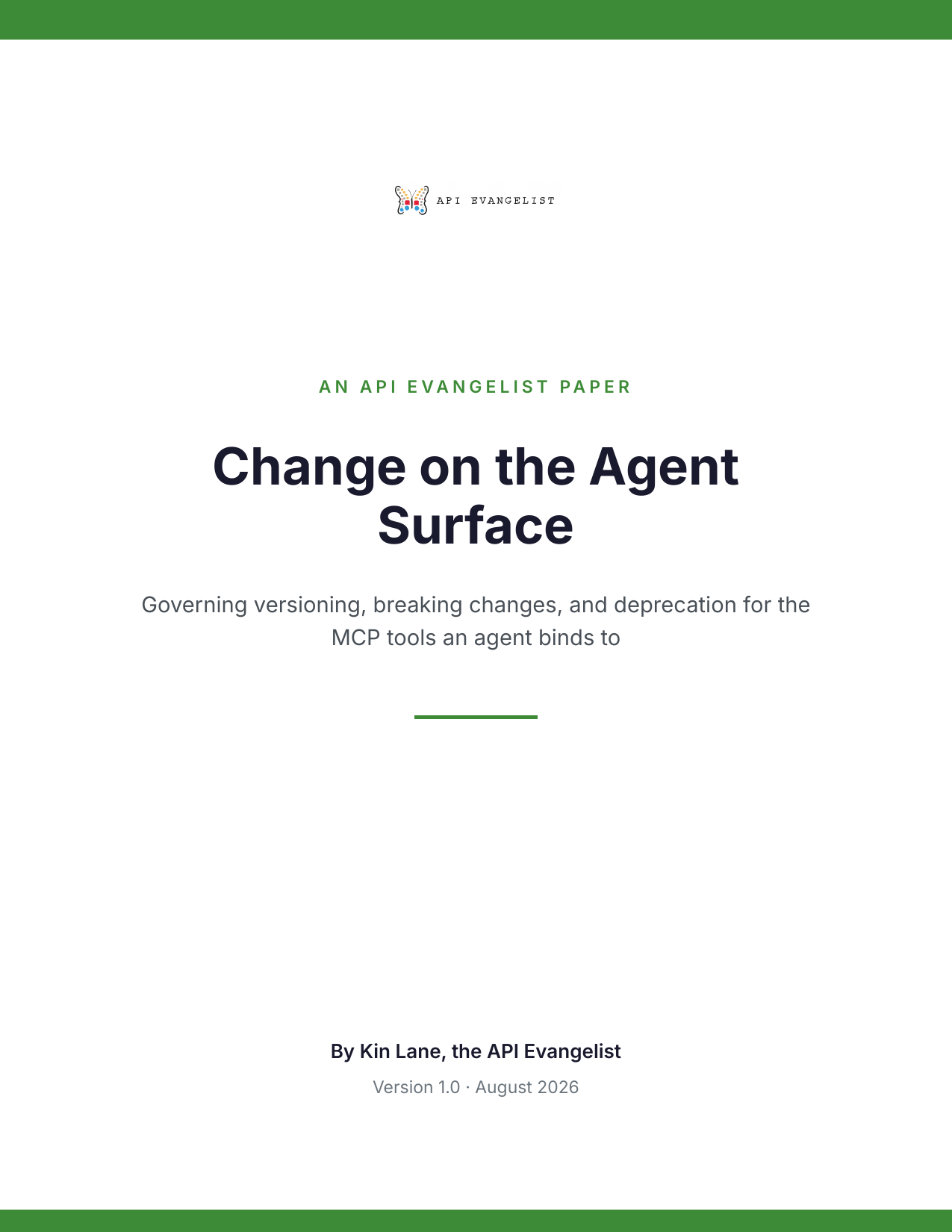 Change on the Agent Surface cover