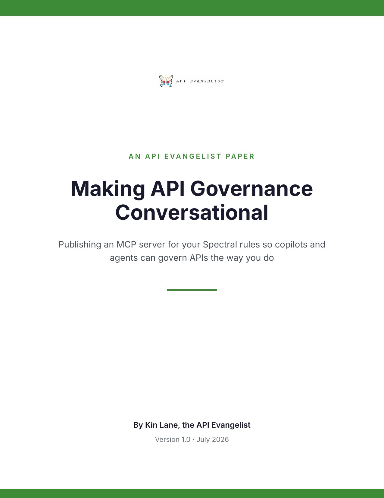 Making API Governance Conversational cover