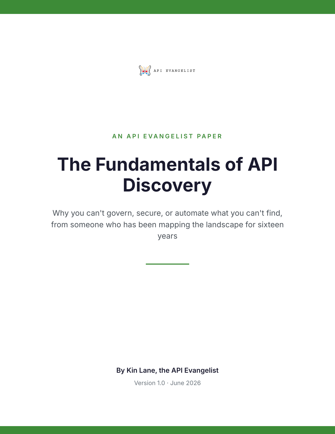 The Fundamentals of API Discovery cover