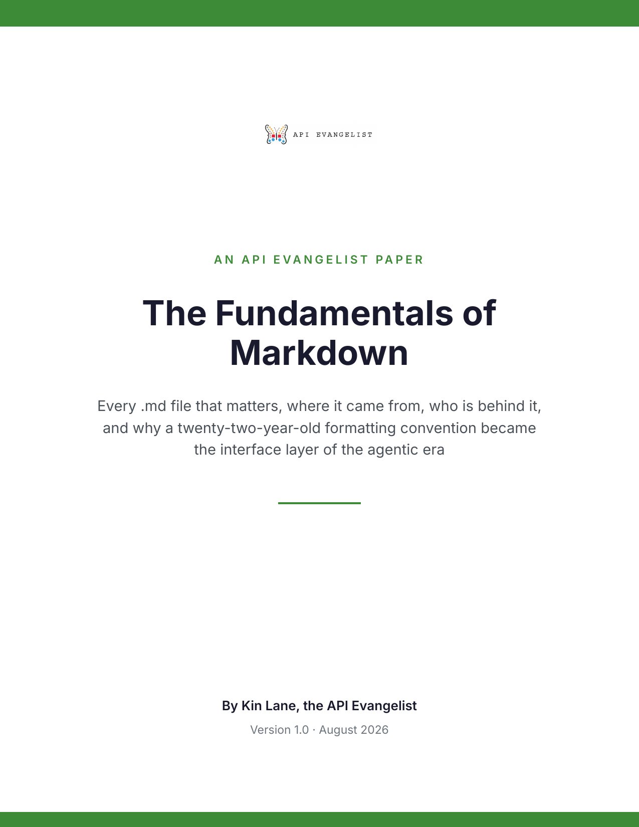 The Fundamentals of Markdown cover