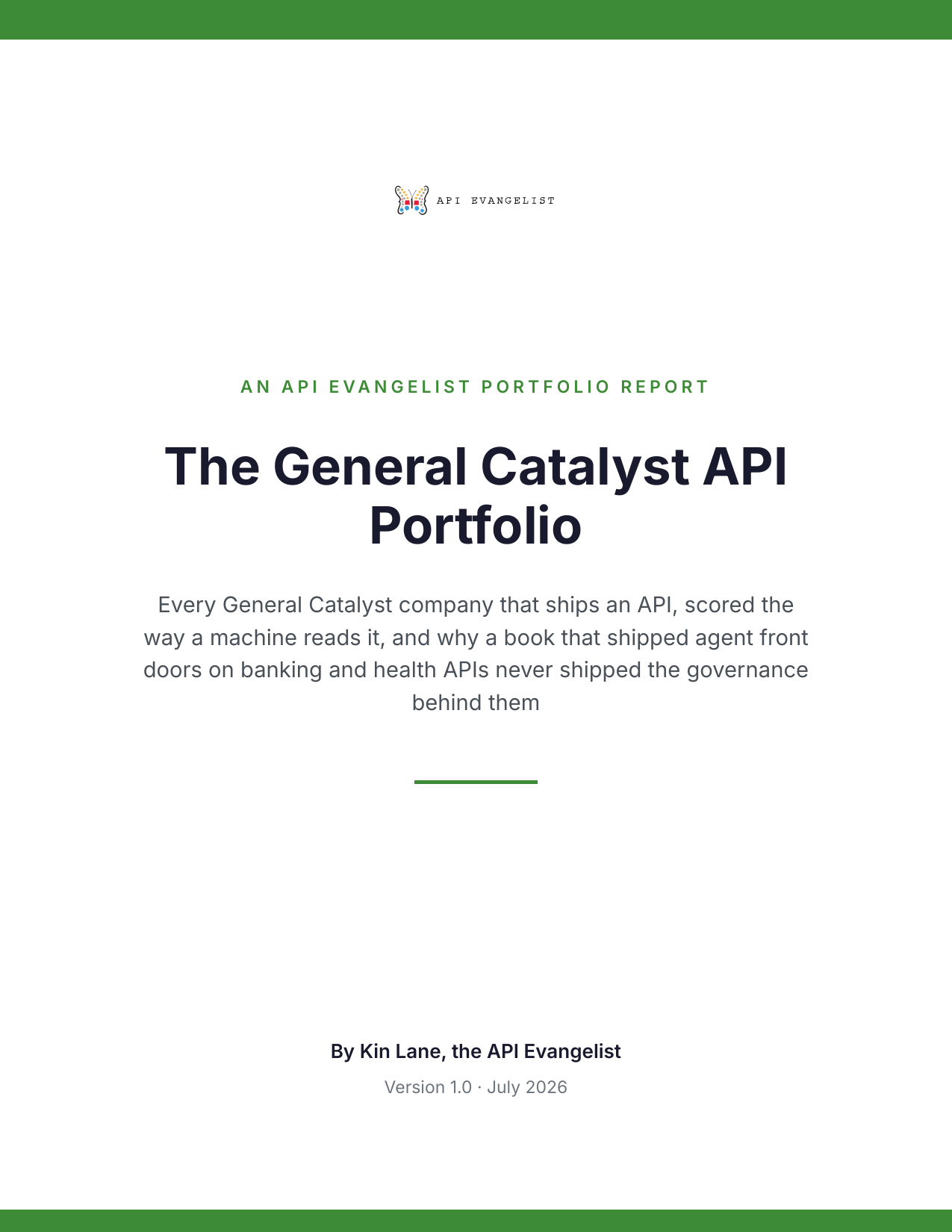 The General Catalyst API Portfolio cover