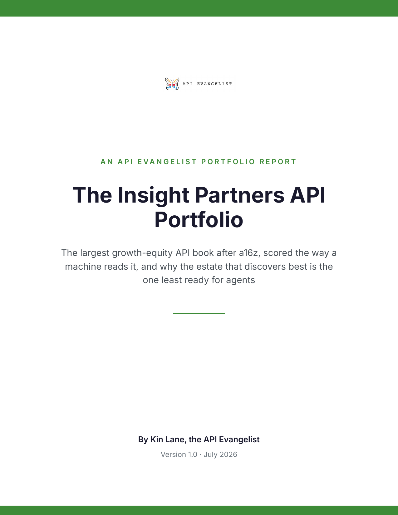 The Insight Partners API Portfolio cover