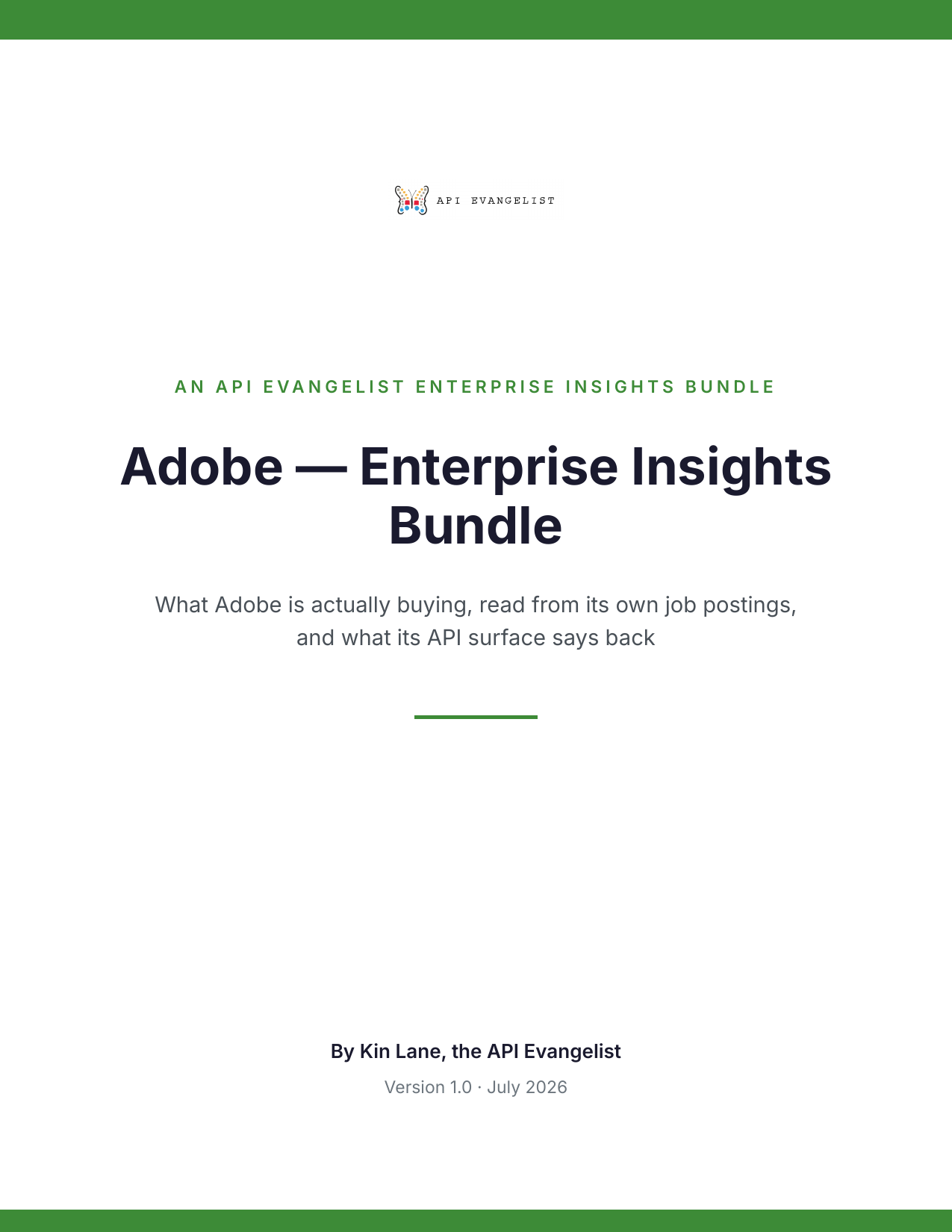 Adobe — Enterprise Insights Bundle cover