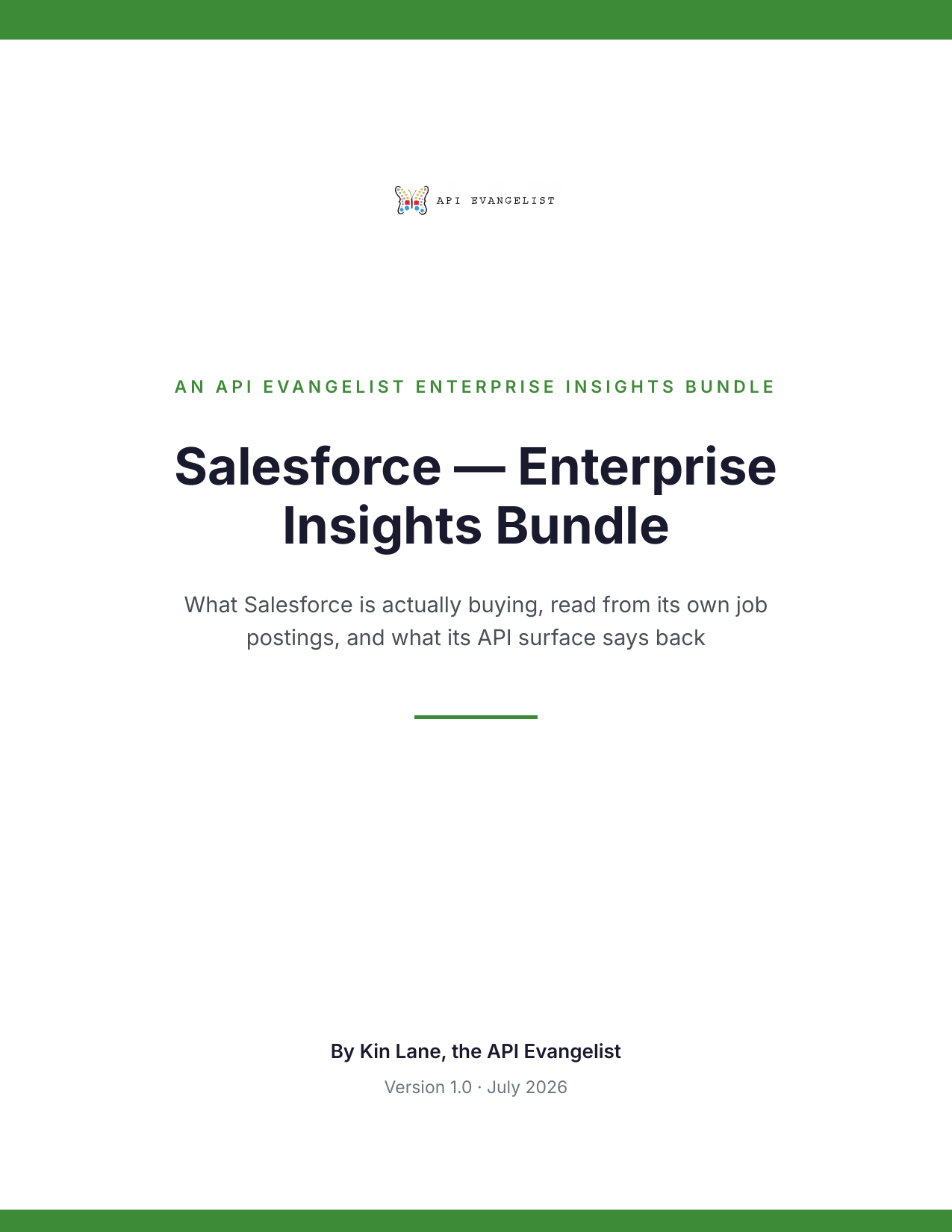 Salesforce — Enterprise Insights Bundle cover