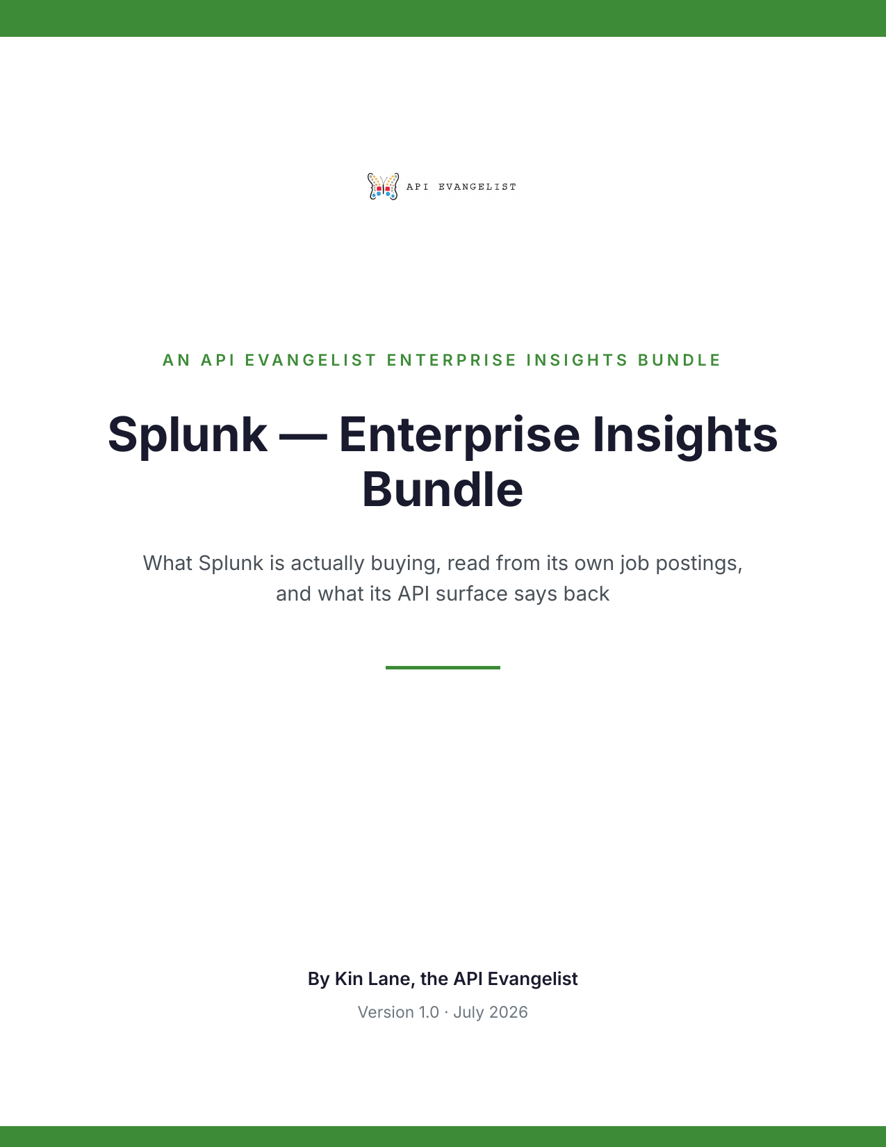 Splunk — Enterprise Insights Bundle cover