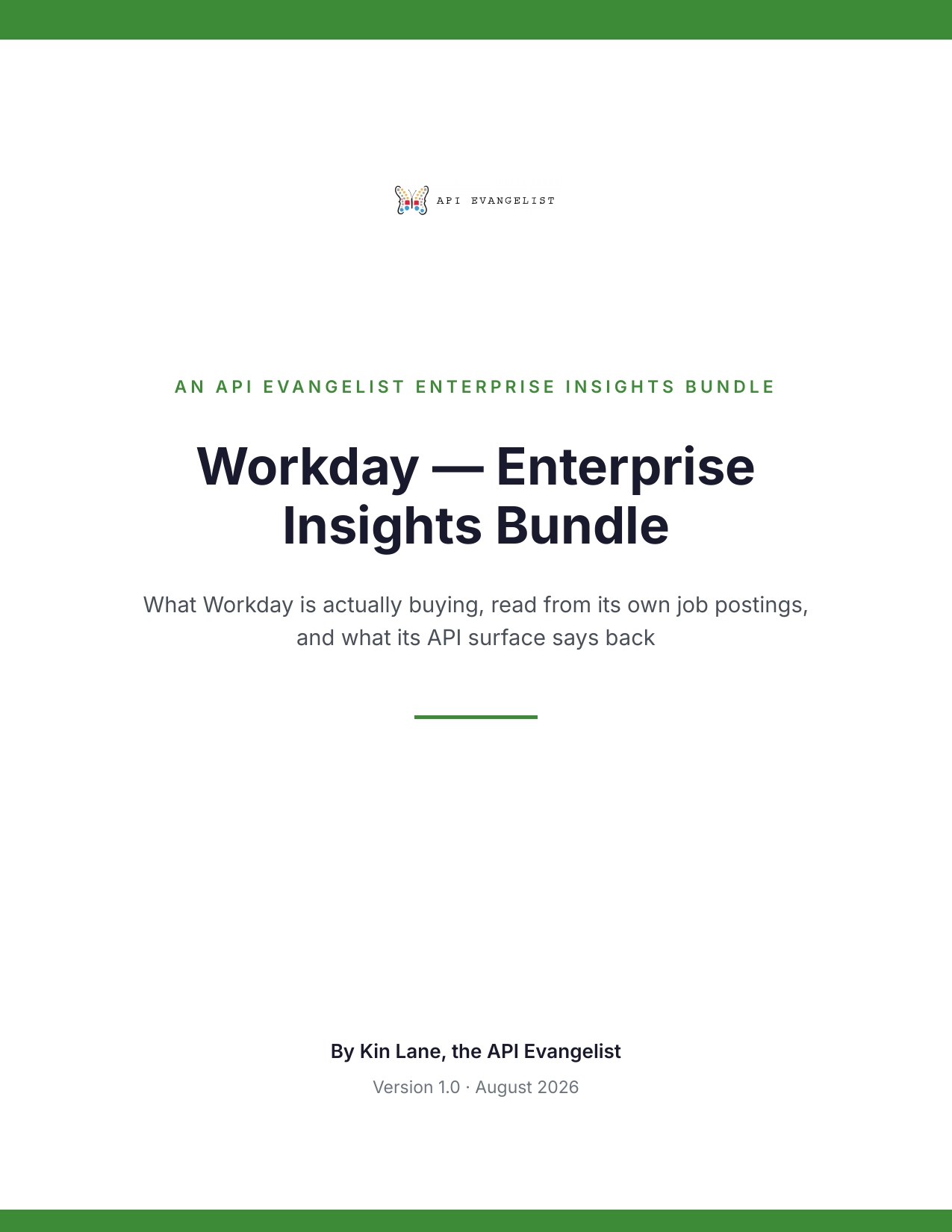 Workday — Enterprise Insights Bundle cover