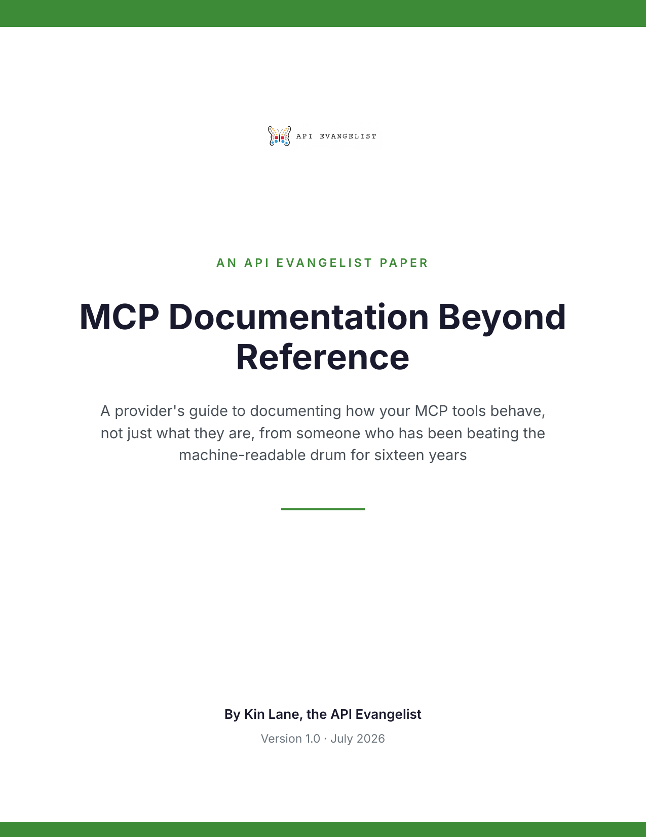 MCP Documentation Beyond Reference cover