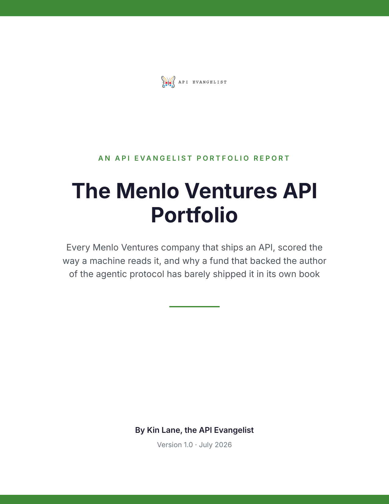 The Menlo Ventures API Portfolio cover