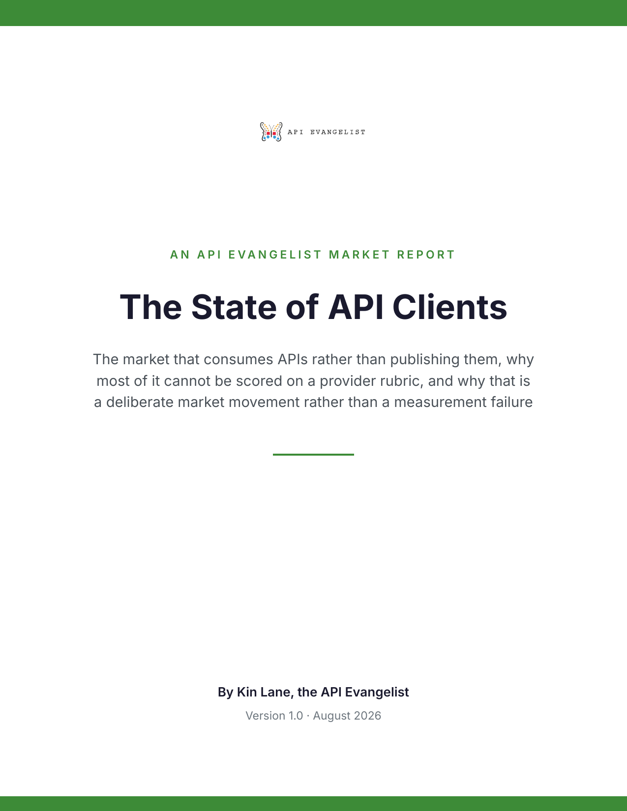 The State of API Clients cover