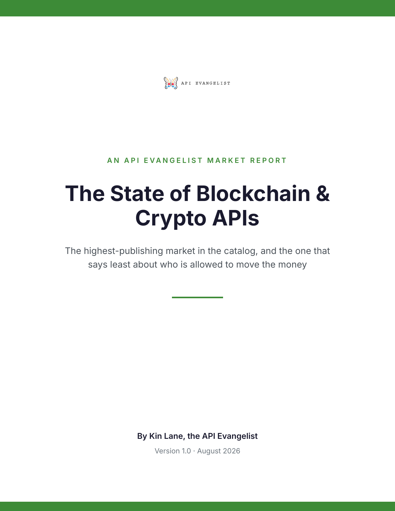 The State of Blockchain & Crypto APIs cover