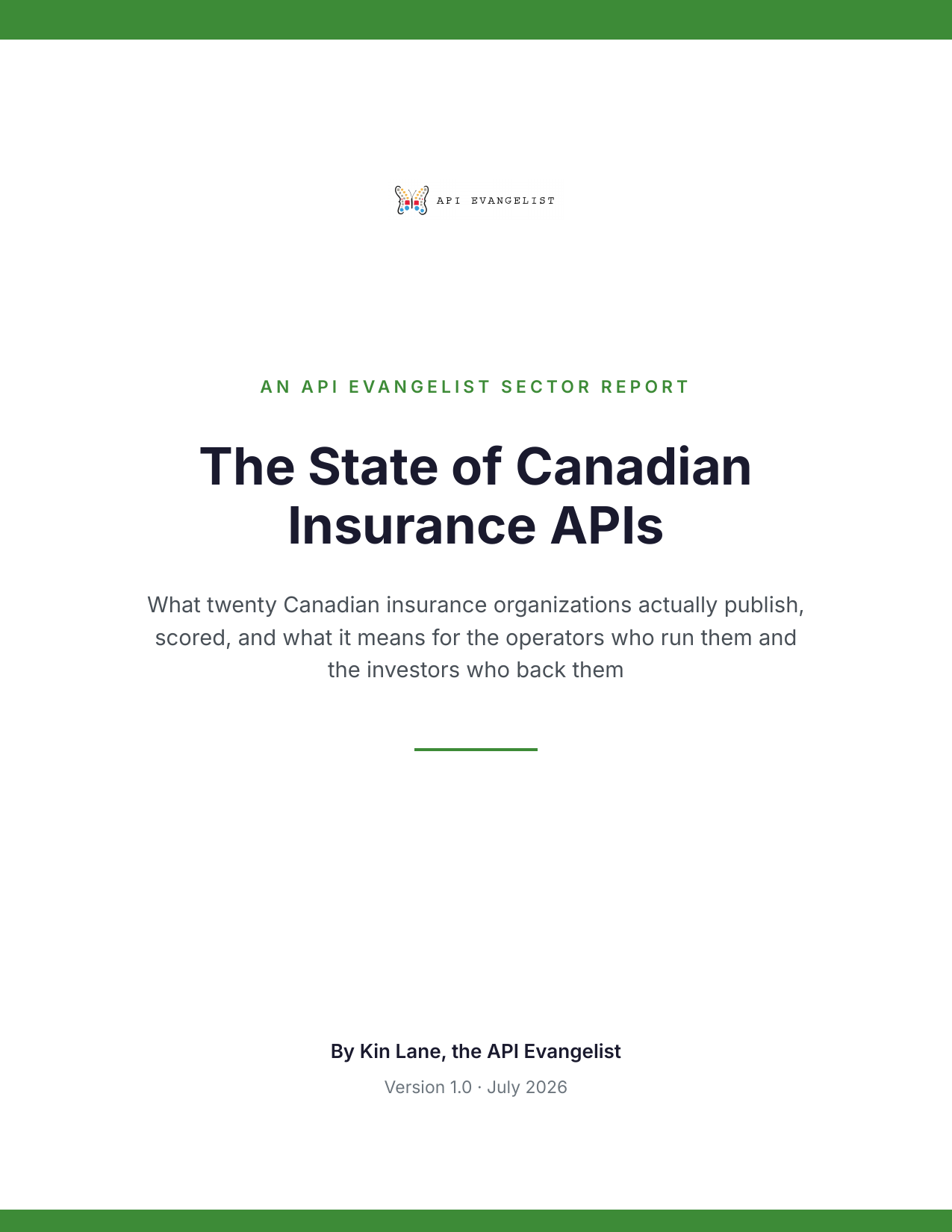 The State of Canadian Insurance APIs cover