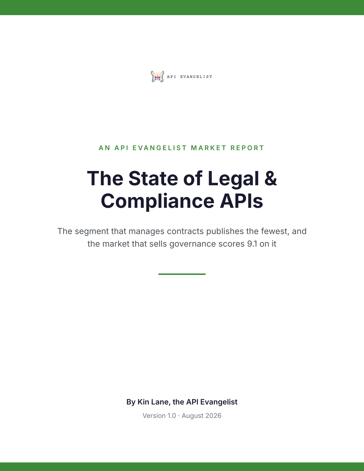 The State of Legal & Compliance APIs cover