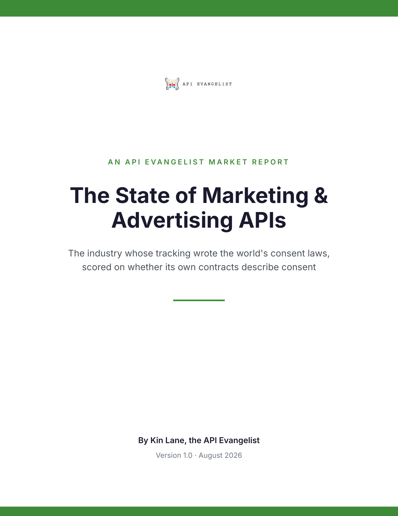 The State of Marketing & Advertising APIs cover