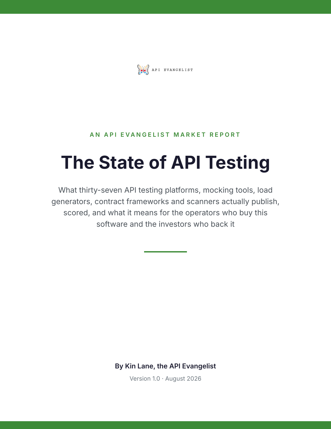 The State of API Testing cover