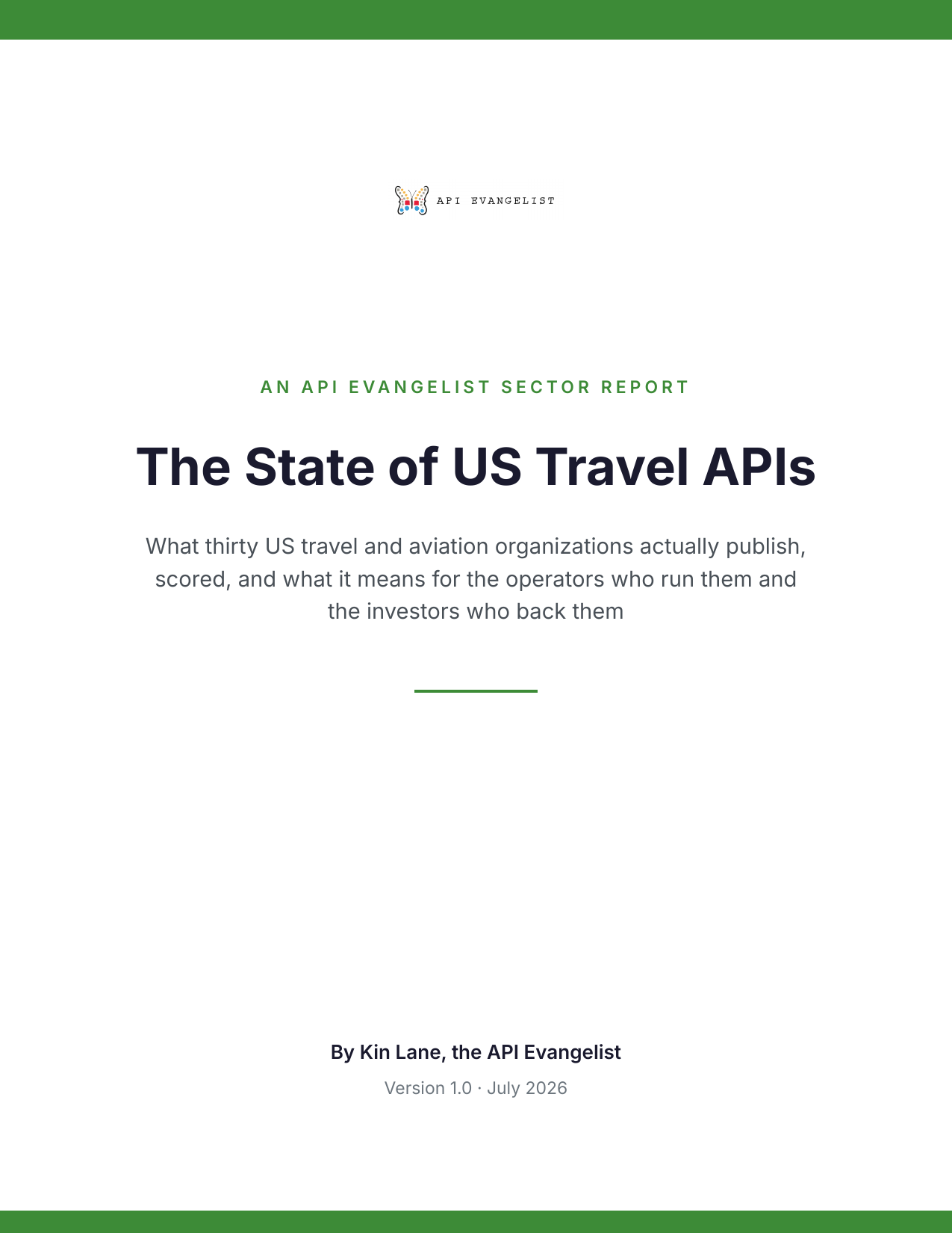 The State of US Travel APIs cover