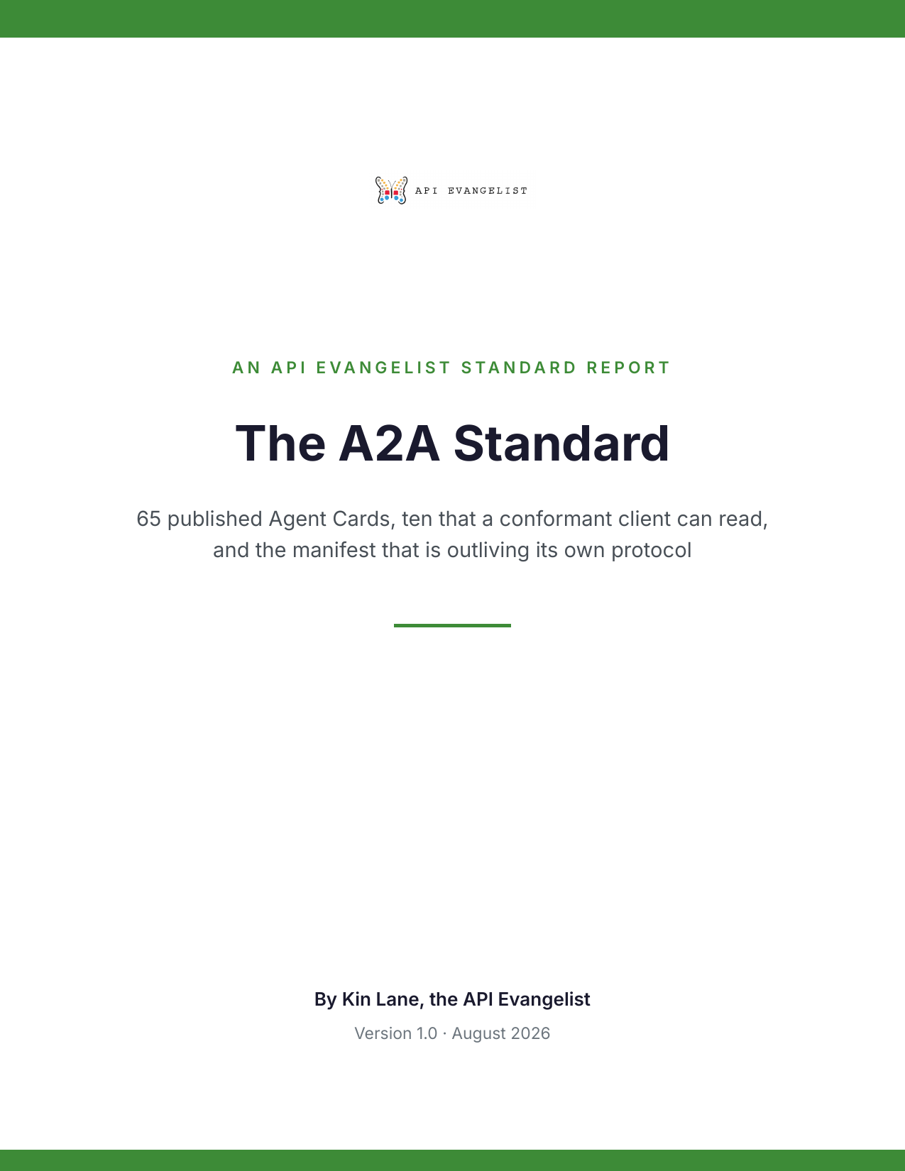 The A2A Standard cover