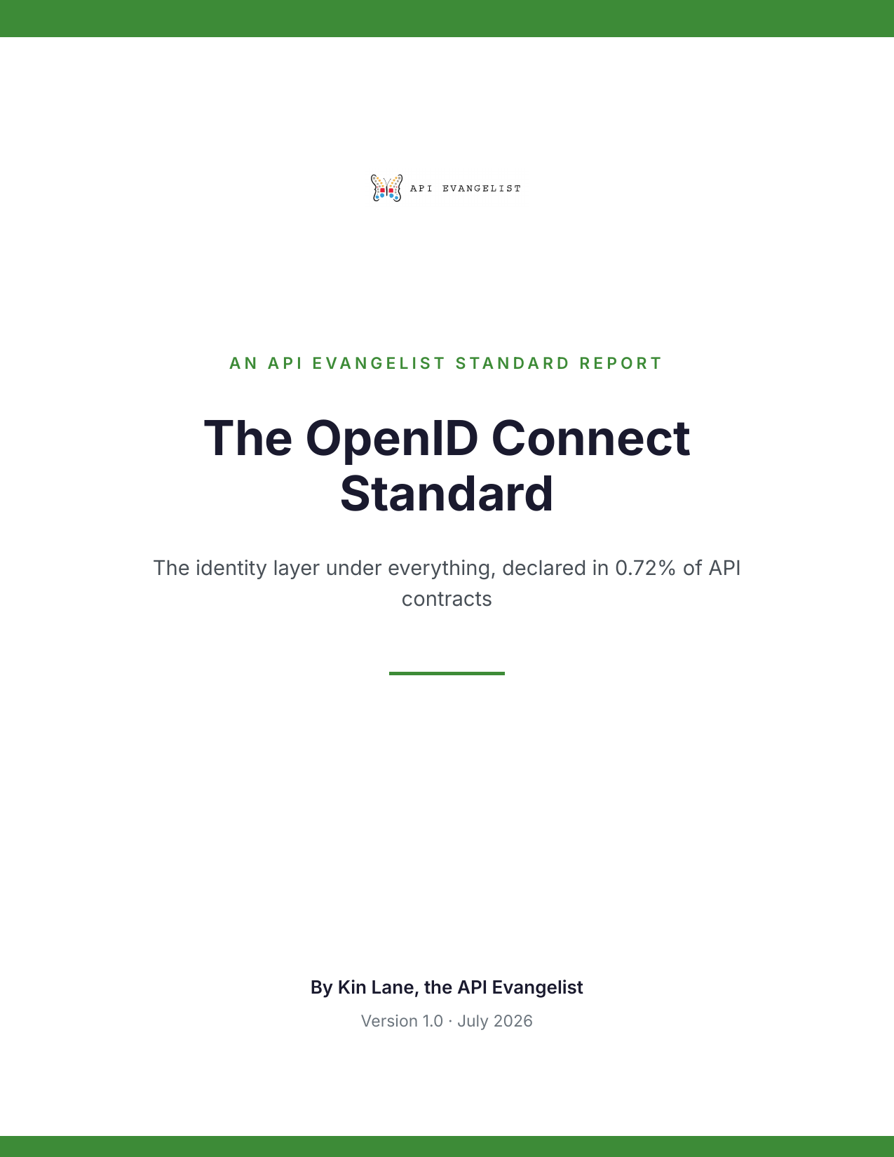 The OpenID Connect Standard cover