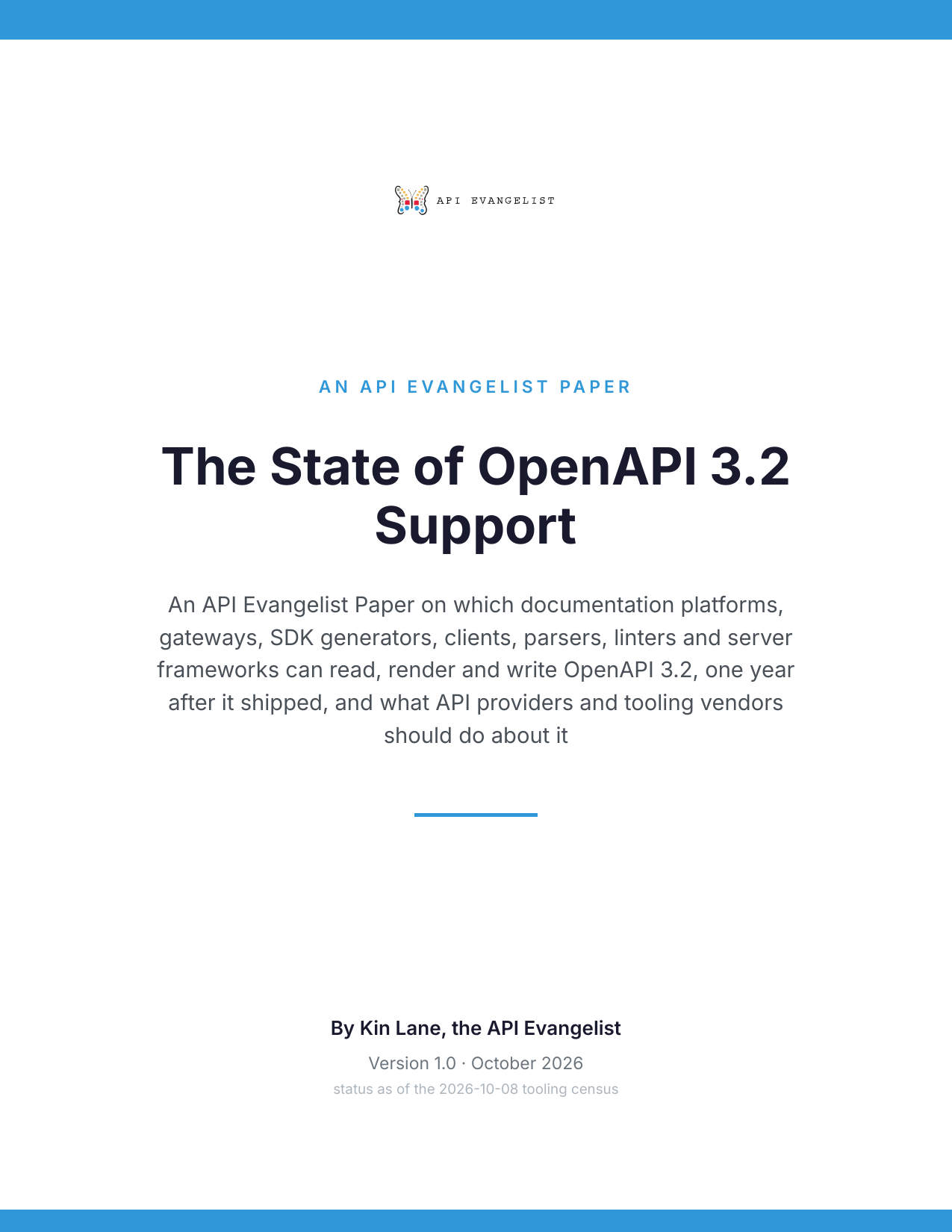 The State of OpenAPI 3.2 Support cover